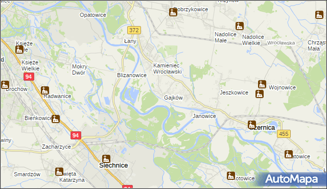 mapa Gajków, Gajków na mapie Targeo