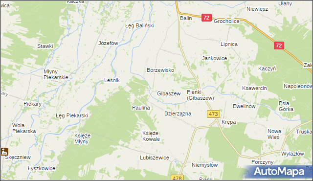 mapa Gibaszew, Gibaszew na mapie Targeo