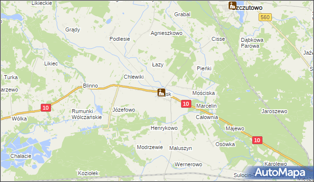 mapa Gójsk, Gójsk na mapie Targeo