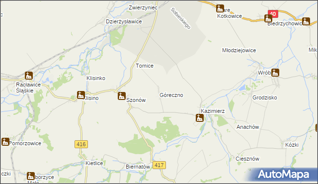 mapa Góreczno, Góreczno na mapie Targeo