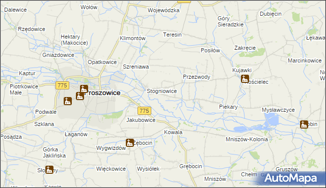 mapa Górka Stogniowska, Górka Stogniowska na mapie Targeo