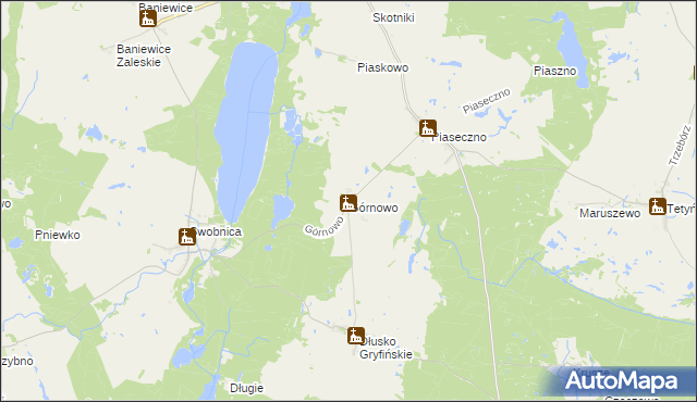 mapa Górnowo, Górnowo na mapie Targeo