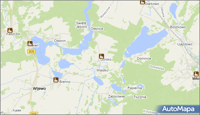 mapa Górsko gmina Przemęt, Górsko gmina Przemęt na mapie Targeo