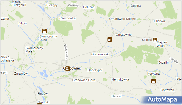 mapa Grabowczyk, Grabowczyk na mapie Targeo