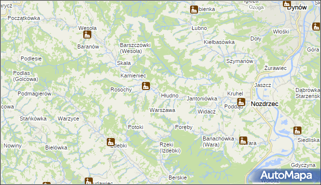 mapa Hłudno, Hłudno na mapie Targeo