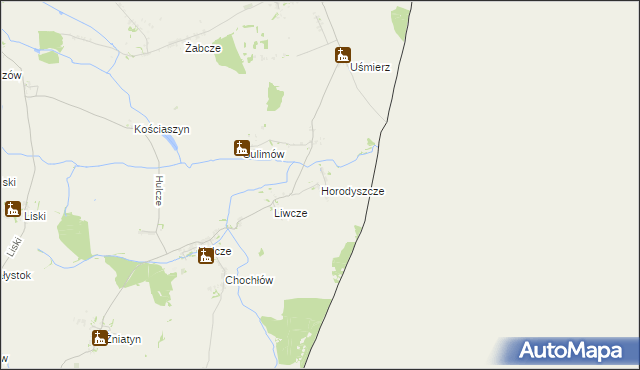 mapa Horodyszcze gmina Dołhobyczów, Horodyszcze gmina Dołhobyczów na mapie Targeo