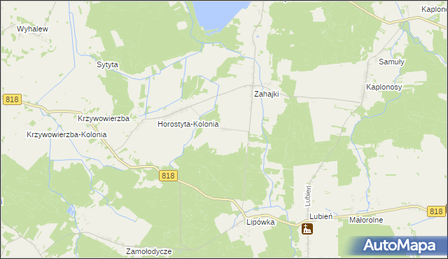 mapa Ignaców gmina Wyryki, Ignaców gmina Wyryki na mapie Targeo