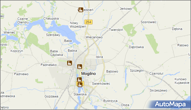 mapa Iskra, Iskra na mapie Targeo