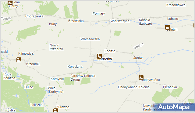 mapa Jarczów, Jarczów na mapie Targeo