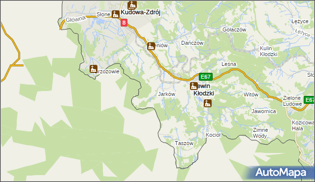 mapa Jarków, Jarków na mapie Targeo