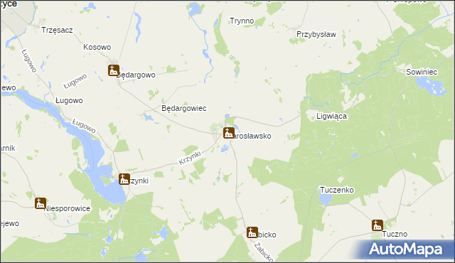 mapa Jarosławsko, Jarosławsko na mapie Targeo