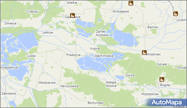 mapa Joachimówka, Joachimówka na mapie Targeo