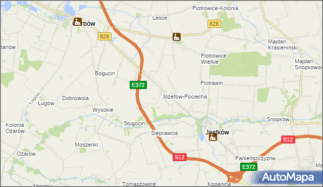 mapa Józefów-Pociecha, Józefów-Pociecha na mapie Targeo