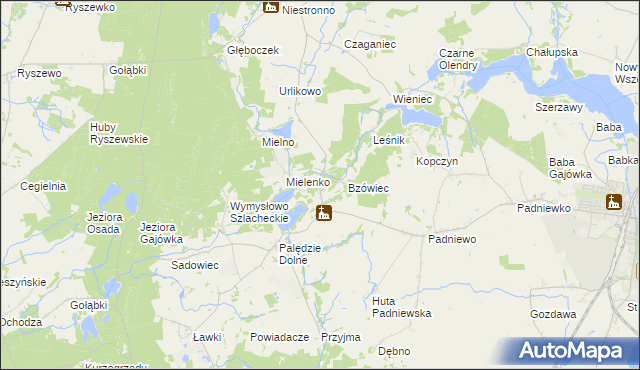 mapa Józefowo gmina Mogilno, Józefowo gmina Mogilno na mapie Targeo