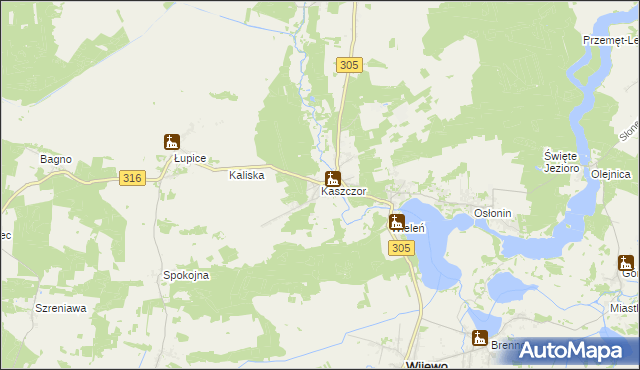 mapa Kaszczor, Kaszczor na mapie Targeo