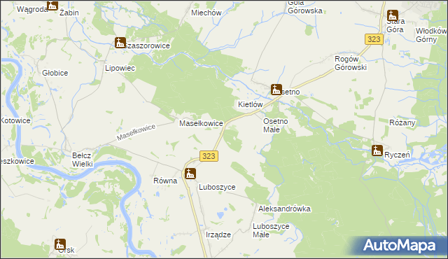 mapa Kietlów, Kietlów na mapie Targeo