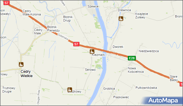 mapa Kiezmark, Kiezmark na mapie Targeo