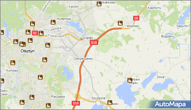 mapa Klebark Mały, Klebark Mały na mapie Targeo