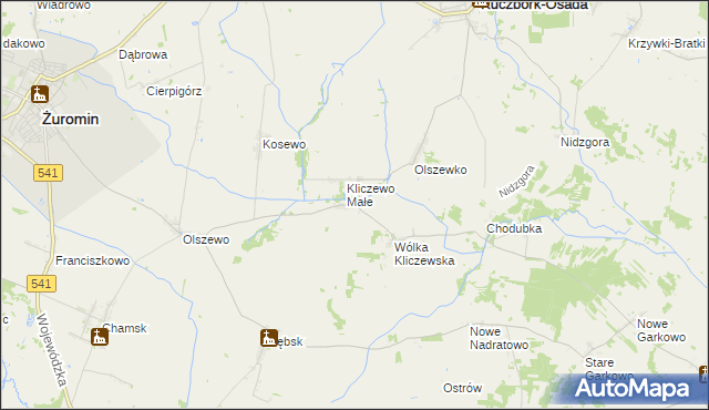 mapa Kliczewo Duże, Kliczewo Duże na mapie Targeo