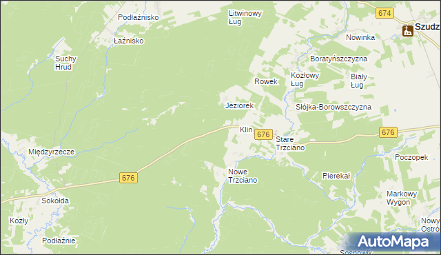 mapa Klin Gajówka, Klin Gajówka na mapie Targeo