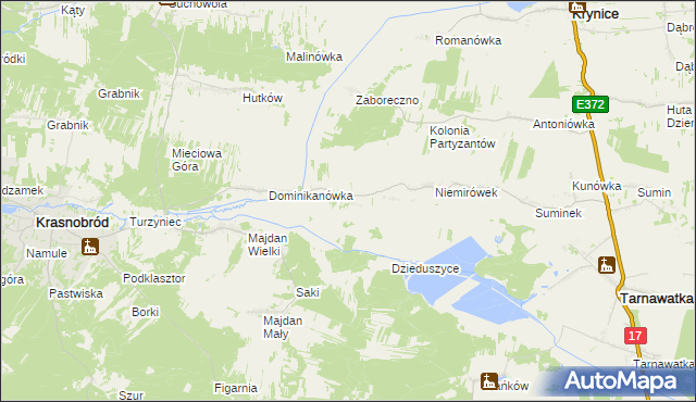 mapa Klocówka, Klocówka na mapie Targeo