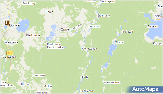 mapa Kłonecznica, Kłonecznica na mapie Targeo