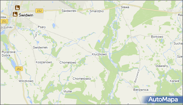 mapa Kluczkowo, Kluczkowo na mapie Targeo