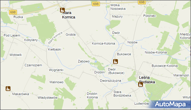 mapa Klukowszczyzna, Klukowszczyzna na mapie Targeo