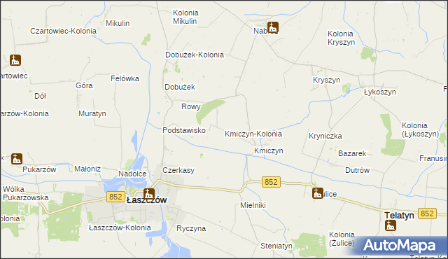 mapa Kmiczyn-Kolonia, Kmiczyn-Kolonia na mapie Targeo