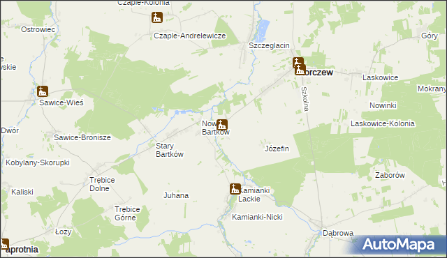 mapa Knychówek, Knychówek na mapie Targeo