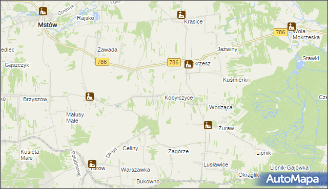 mapa Kobyłczyce, Kobyłczyce na mapie Targeo