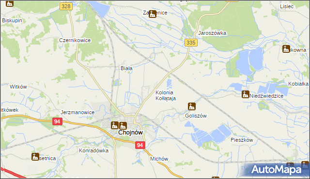 mapa Kolonia Kołłątaja, Kolonia Kołłątaja na mapie Targeo