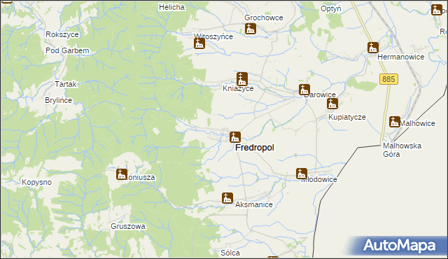 mapa Kormanice, Kormanice na mapie Targeo