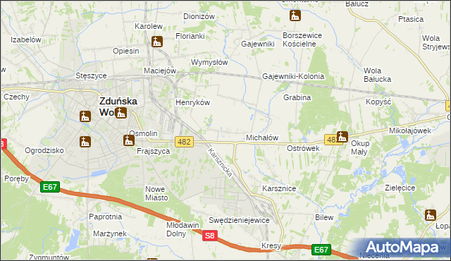 mapa Krobanów, Krobanów na mapie Targeo