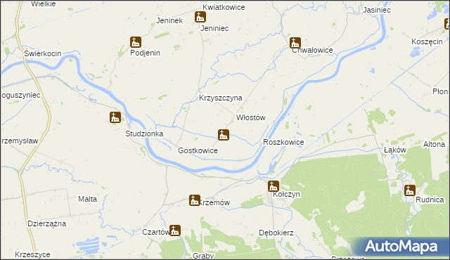 mapa Krzyszczynka, Krzyszczynka na mapie Targeo