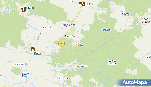 mapa Kulów, Kulów na mapie Targeo