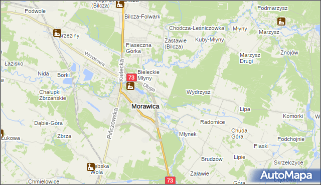 mapa Łabędziów, Łabędziów na mapie Targeo