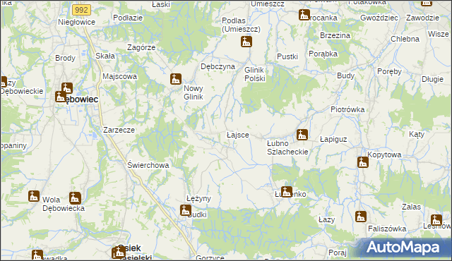 mapa Łajsce, Łajsce na mapie Targeo