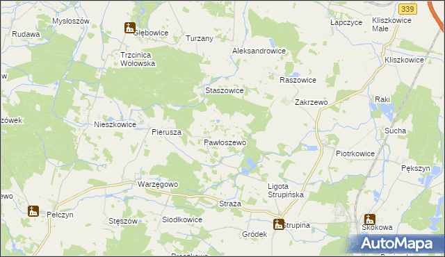 mapa Łazarzowice, Łazarzowice na mapie Targeo