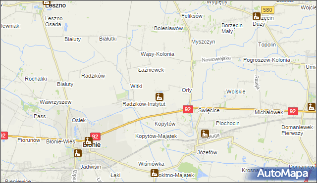 mapa Łaźniew, Łaźniew na mapie Targeo