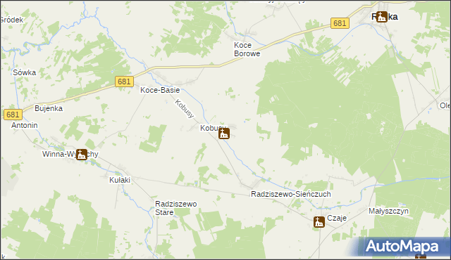 mapa Łempice gmina Ciechanowiec, Łempice gmina Ciechanowiec na mapie Targeo