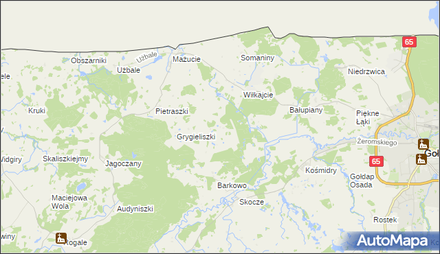 mapa Łobody, Łobody na mapie Targeo