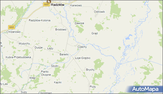 mapa Łoje-Awissa, Łoje-Awissa na mapie Targeo