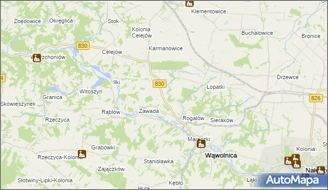 mapa Łopatki-Kolonia, Łopatki-Kolonia na mapie Targeo