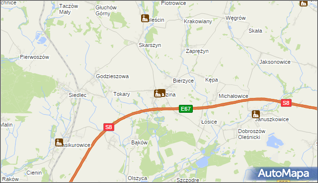 mapa Łozina, Łozina na mapie Targeo