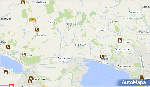 mapa Lubiatów gmina Otmuchów, Lubiatów gmina Otmuchów na mapie Targeo