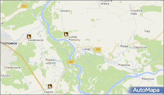 mapa Lubiąż, Lubiąż na mapie Targeo