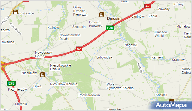 mapa Lubowidza, Lubowidza na mapie Targeo