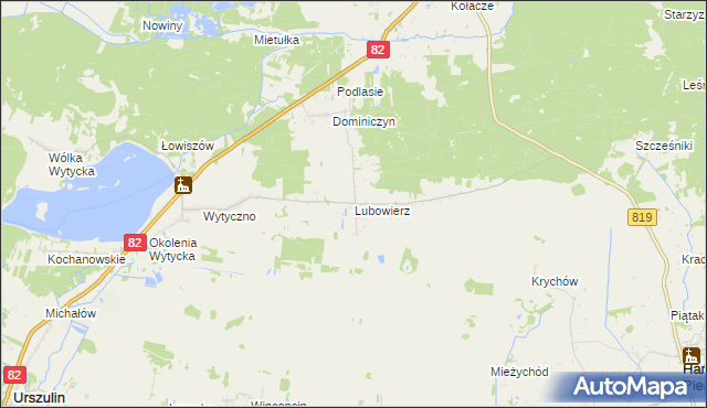 mapa Lubowierz, Lubowierz na mapie Targeo