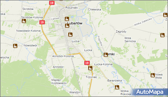 mapa Łucka, Łucka na mapie Targeo